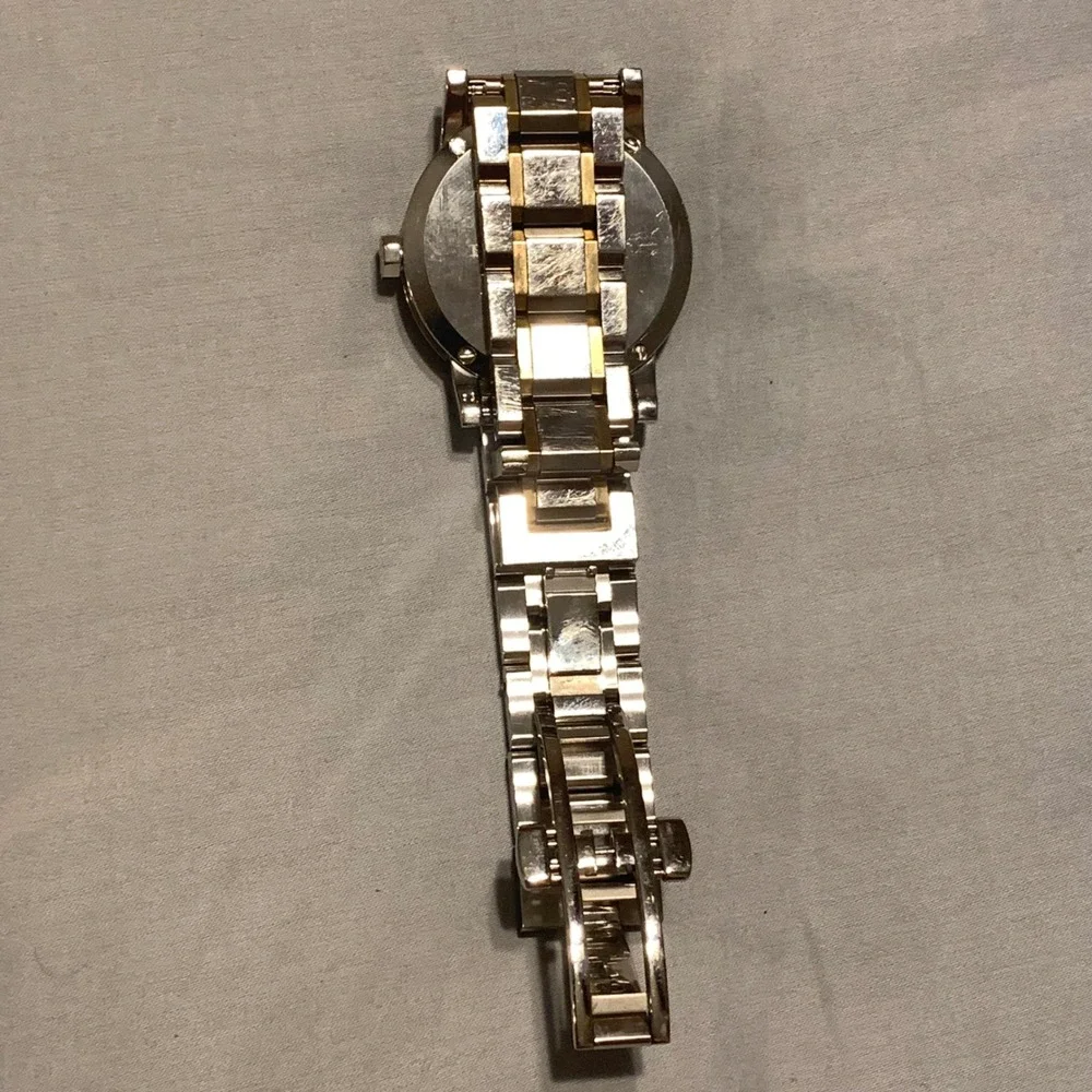 Burberry Wristwatch Women 34mm Two Tone BU9115 Swiss Made Sapphire Crystal Check